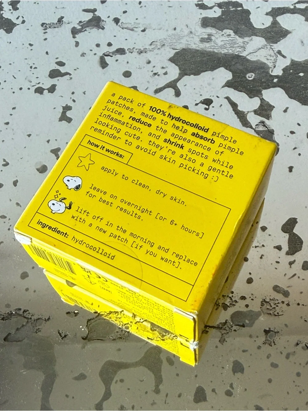 Peanuts Yellow Snoopy Starface Patch Compact NIB